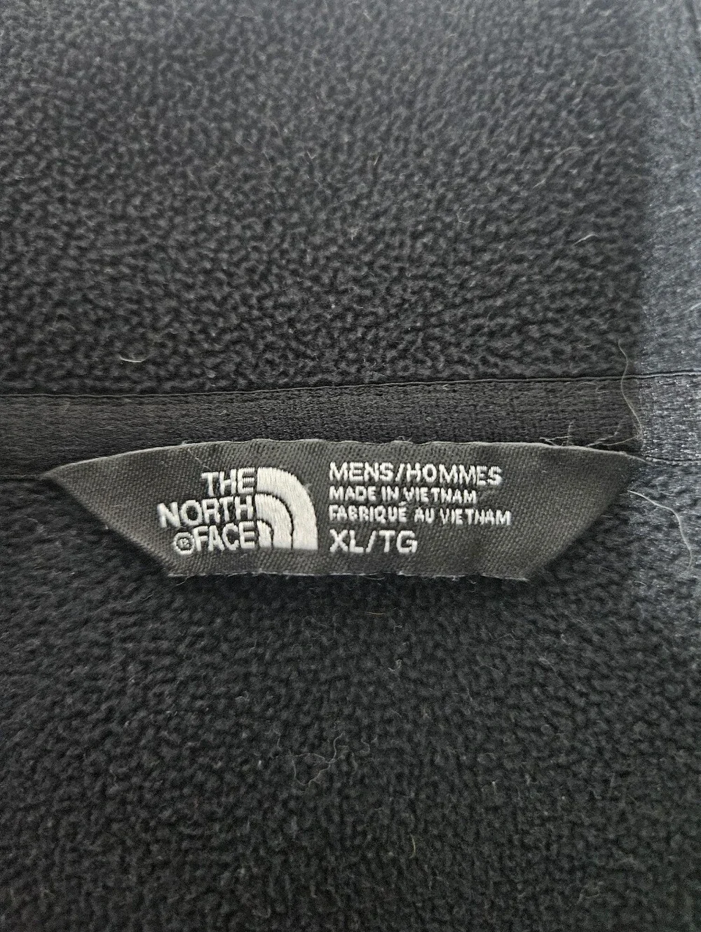 The North Face XL Black Fleece Jacket Full Zip Hooded Soft Shell Men's